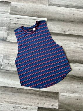 💸 5/20 BDG Striped Crewneck Raw Edge Muscle Tank T-Shirt